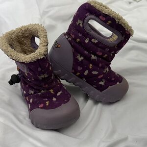 Bogs Purple Patterned Kids Boots